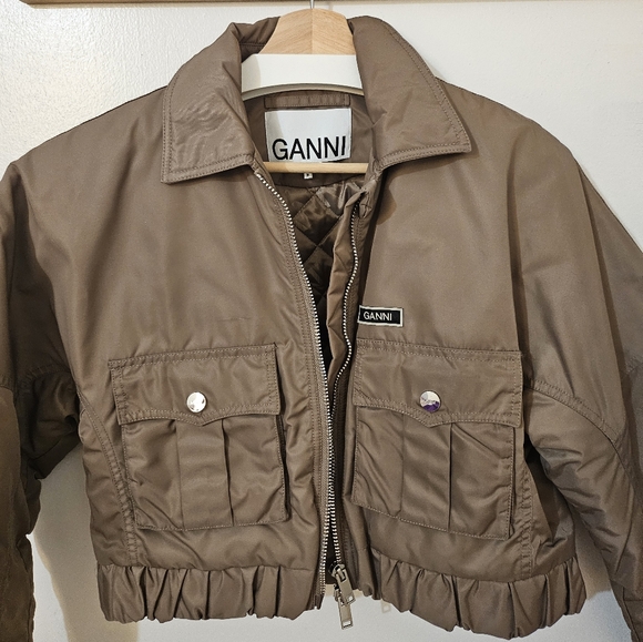 Ganni Jackets & Blazers - Ganni Cropped jacket